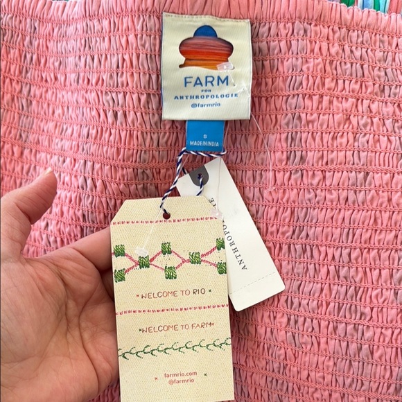 FARM Rio by Anthropologie Colorful Patterned Smocked Printed Mini Skirt Size S - Picture 10 of 14